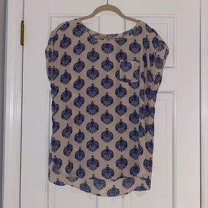 Loft size small short sleeve blouse